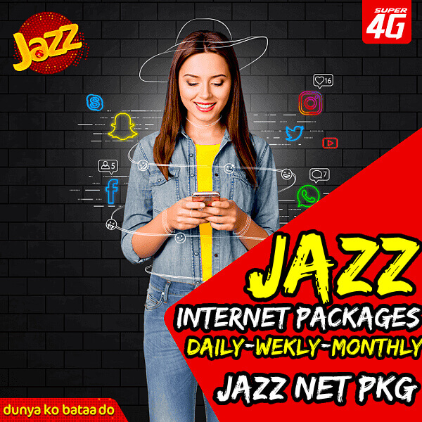 Jazz internet package code