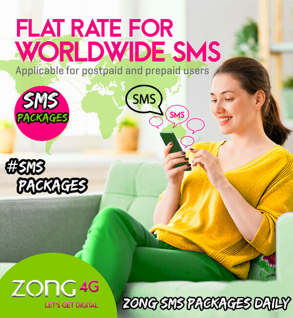 Zong sms packages daily 
