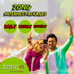 Zong internet packages daily weekly monthly